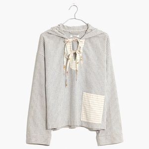 NWT: Madewell: Patchwork Popover Hoodie